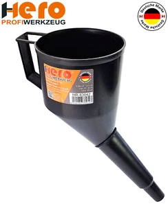 Trichter Benzintrichter Einfülltrichter Öltrichter stabil Kunststoff Sieb HERO - Bild 1 von 13