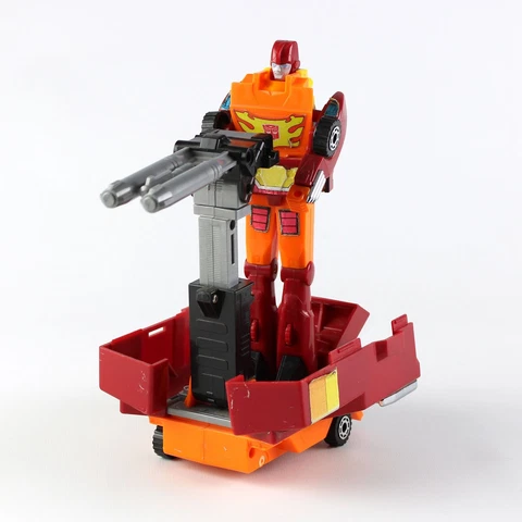 Transformers G1 Rodimus Prime, Original Vintage 1986 Hasbro Cab & Trailer Cover
