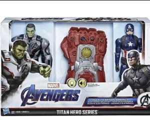 Titan Hero Series Hulk, Captain America & Electronic Gauntlet Action Figure Set - Picture 1 of 2