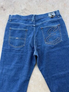Vintage Enyce Y2K Hip Hop Baggy Skater Denim Jeans Size 38 J3 - Picture 1 of 7