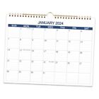 Calendar 2024-2025 - Wall Calendar Runs April 2024 to June 2025-15 Months Blue