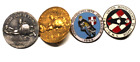 4 insignes badges plaques moto club de Savoie et union motocycliste de Savoie