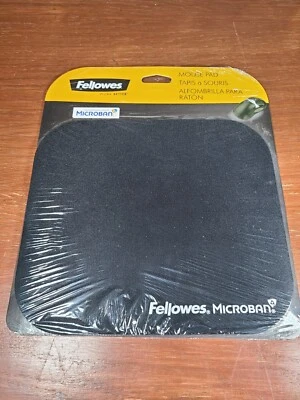 Fellowes Microban® 8" x 9" Mouse Pad Black New In Sealed Package - Image 1 of 4