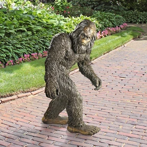 Large Bigfoot Yeti Statue Polyresin Animal Brown Outdoor Garden Yard Decoration - Picture 1 of 8