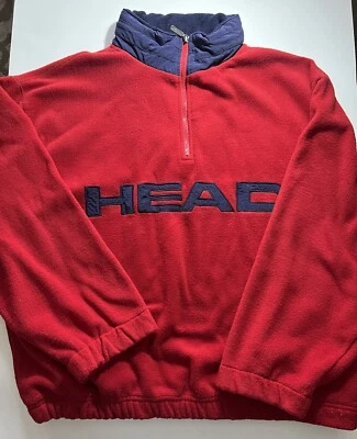 HEAD Hombre Pullover Polar Chaqueta Esquí Vintage Años 90 XXL Foto 1 de 4