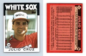 Julio Cruz - White Sox #14 Topps 1986 Baseball Trading Card - Picture 1 of 1