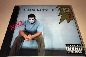Adam Sandler CD Whats Your Name classic comedy album Red Hooded Sweatshirt - Imagen 1 de 6