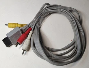 Wii+Wii U Replacement Composite AV Cable TV Hookups - Picture 1 of 3