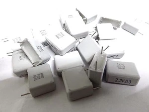 20 Evox 2.2uf 63V MMK15225K63 Condensador Poliéster 15mm MMK 2U2 - Imagen 1 de 2