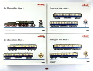 CR59 - MÄRKLIN H0 2881 - SET DE TREN DE PASAJEROS DEL KAISER GUILLERMO II - TOP! - Imagen 1 de 10