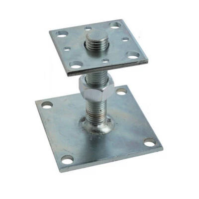 Portapilastro regolabile per travi in legno, staffa supporto zincato - Immagine 1 di 2