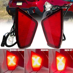 Par de reflectores de parachoques trasero LED con luces de freno para Subaru Crosstrek Impreza 2024 - Imagen 1 de 10