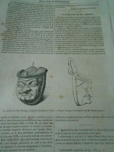 Salière dite de Guy Mergey Gravur Old Print 1842 - Bild 1 von 1