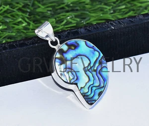 Ammonite Abalone Shell Pendant Handmade Ethnic Antique Jewelry FP-38 - Picture 1 of 12