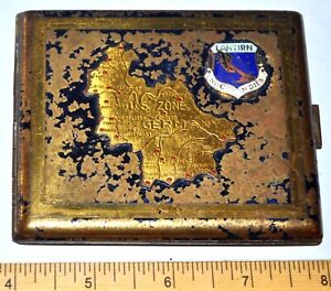ANTIQUE Post WW2 ~  Cigarette Case ~ US Military Occupation Zone  GERMANY  1946