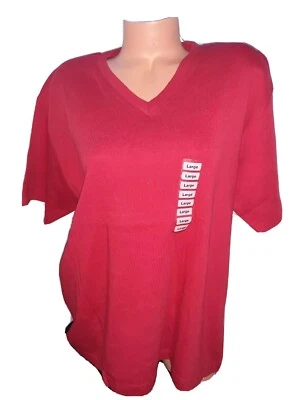 JENNIFER MOORE XL новый с Ярлыками V шеи футболка над размер  - Изображение 1 из 3