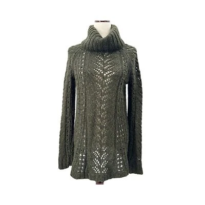 Suéter de cuello alto Sleeping on Snow Anthropologie verde oscuro Eldora talla MEDIANA Foto 1 de 4