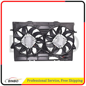 Radiator Cooling Fans 4H0959455AE 4H0121207B For Audi RS5 13 14 15 4.2L