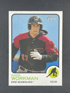 2022 Topps Heritage Minor League Gage Workman Erie SeaWolves #157