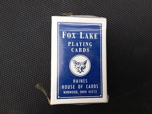 Mazzo di carte da gioco vintage Fox Lake Trick sigillato magico da collezione decorazione Eph NOS - Foto 1 di 2
