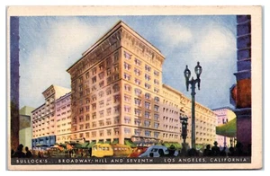 Postal de grandes almacenes Bullock's en Los Ángeles California - Imagen 1 de 2