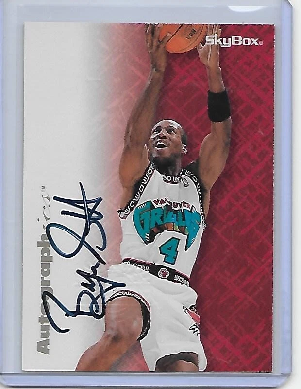 1996-97 Skybox Autographics black ink BYRON SCOTT Vancouver Grizzlies - Image 1 of 1