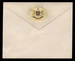 INDIA - PRINCELY STATES - STATIONERY - AMARNAGAR/KATHIAWAR - GOLD/MULTI ON WHITE - Imagen 1 de 2