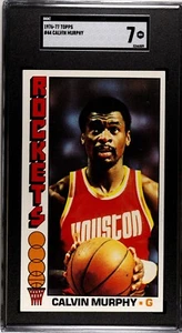 SGC 7 - 1976-77 Topps # 44 Calvin Murphy Houston Rockets HOF - Picture 1 of 2