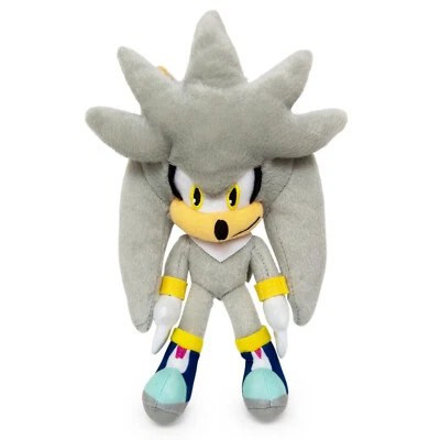 Plush Coin Bag - Sonic the Hedgehog - 8" Silver Sonic Key Chain Toy Doll - Image 1 of 2