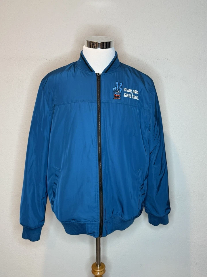 Santa Cruz x Killer Acid Bomber Jacket Full Zip Embroidered RARE Out Of Stock L - Image 1 of 4