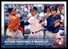 2015 American League Leaders Jose Altuve/Victor Martinez/Michael Brantley