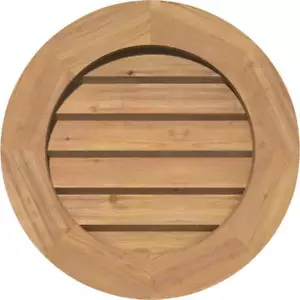 Ekena Millwork Gable Louver Vent 23" Round Unfinished Smooth Western Red Cedar - Picture 1 of 4
