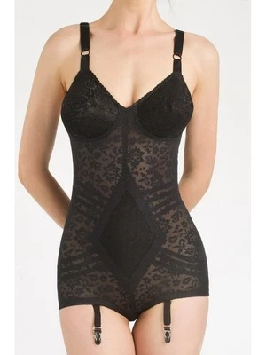 Rago #9057 Body Briefer Lace Shapewear Girdle Black 34C Garter Belts READ - Image 1 of 4