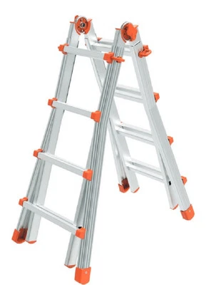 SCALA IN ALLUMINIO TELESCOPICA MULTIUSO GR.4+4 MT.4,10 - Immagine 1 di 2