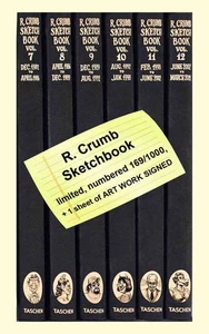 Robert Crumb Sketchbooks DELUXE 6 vol set 1982-2011 signed number 169/1000 + ART - Picture 1 of 9