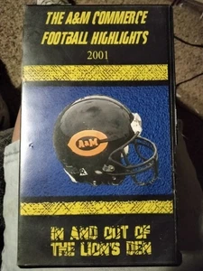 2001 TEXAS A&M COMMERCE FOOTBALL HIGHLIGHTS VHS DVD EAST TEXAS kingsville nfl - Bild 1 von 7