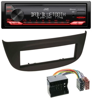 JVC Bluetooth USB DAB MP3 Autoradio für Renault Twingo (07-14) schwarz - Bild 1 von 4