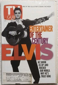 ELVIS PRESLEY TV GUIDE JANUARY 1-7, 2000 COLLECTOR'S EDITION ONE OF TWO COVERS - Picture 1 of 24