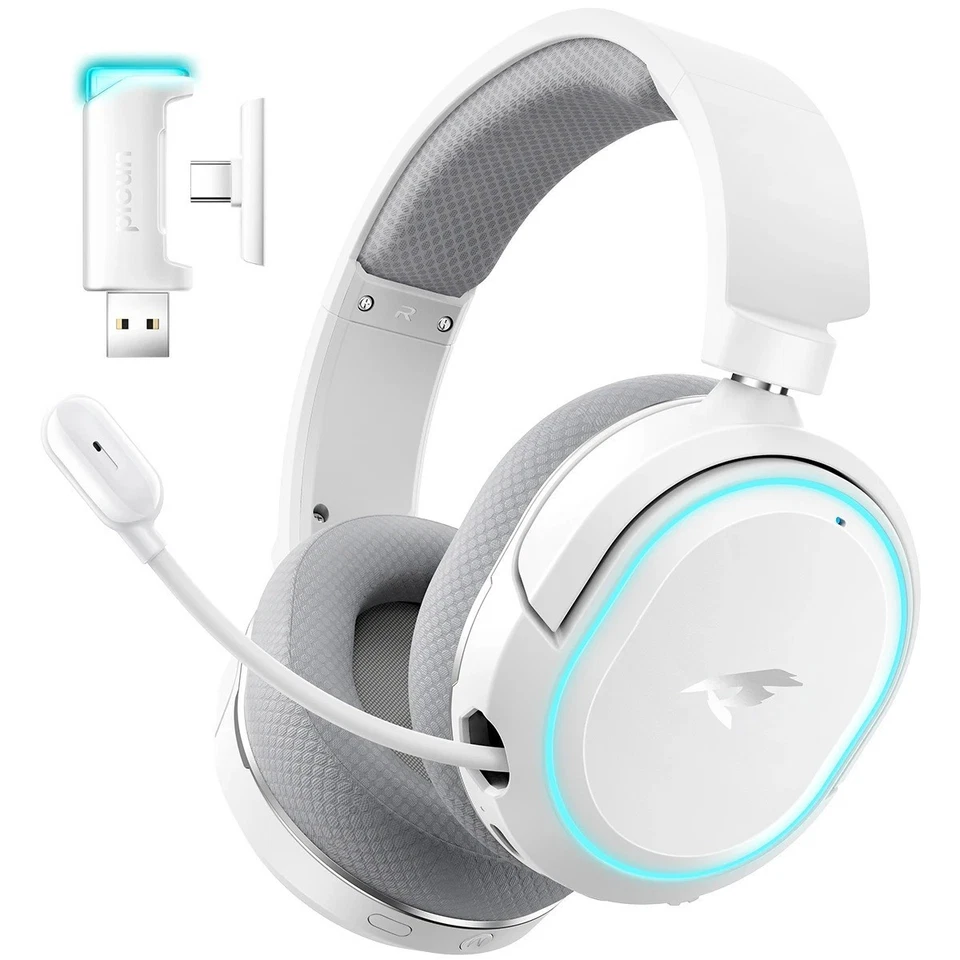 Picun G2 2.4G Wireless Gaming Headset Bluetooth 5Ms Low Latency 7.1 Surround ENC - Image 1 of 4
