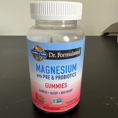 Magnesium with Pre & Probiotics Gummies, Raspberry , 60 Gummies 01/26 - Image 1 of 4