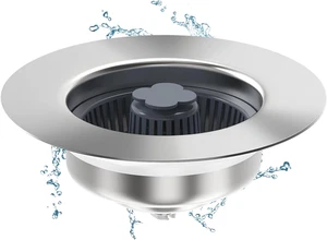 Universal 3 in 1 Kitchen Sink Drain Strainer Kit, SUS304 Stainless Steel Pop-Up  - Picture 1 of 6