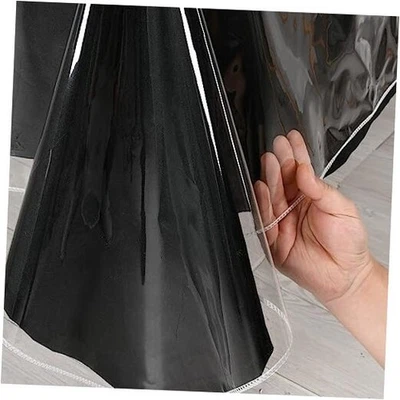  Clear Plastic Tablecloth Rectangle - 102" x 54" (Rectangular) Crystal Clear - Image 1 of 4