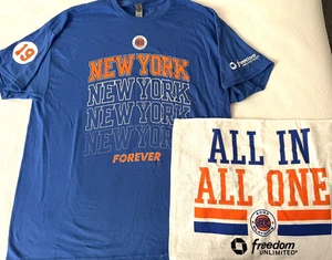 NY KNICKS SHIRT SGA XL  & RALLY TOWEL PLAYOFFS NBA BASKETBALL WILLIS REED 19 - Picture 1 of 7