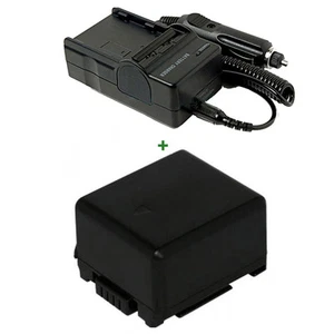 Battery + Charger for VW-VBG130 Panasonic SDR-H80 SDR-H90 HDC-SD100GK HDC-SD20 - Picture 1 of 4