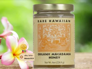 Rare Hawaiian Organic Macadamia Honey 8oz. (226.8 g) Hawaii Fresh - Picture 1 of 4
