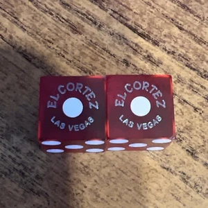 One Pair Dadi - El Cortez Casino - numeri corrispondenti - Las Vegas nuovo di zecca rosso - Foto 1 di 2