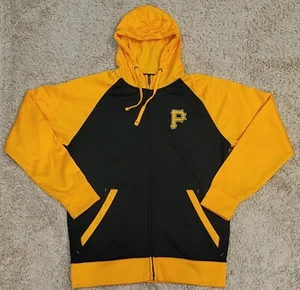 Pittsburgh Pirates Antigua Warm Up Jacket Polyester Men's Size Medium EUC - Picture 1 of 15