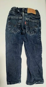 Levi's Blue Jeans 4 Regular Boys Adjustable Waist Band - Picture 1 of 5