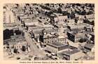 Sault Ste Marie Ontario Canada birds eye view business section antique pc Z26353