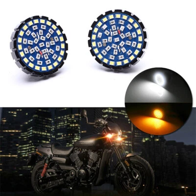 2件装Switchback 1157 LED转向信号灯灯泡摩托车适用于Harley Softail — 第 1/4 张图片